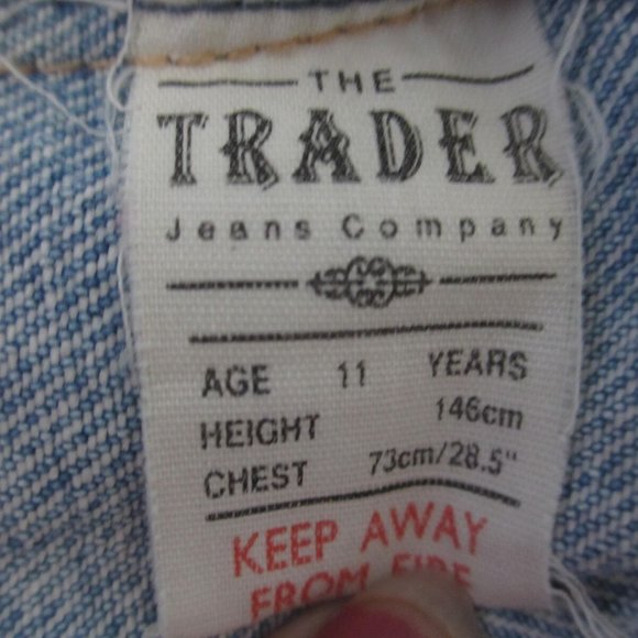 Sz AGES 11 JACKET DENIM Girls HEIGHT 4'9"-4'10" - Picture 7 of 7